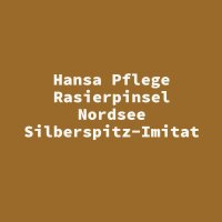 Hansa Pflege Rasierpinsel Nordsee Silberspitz-Imitat