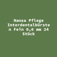 Hansa Pflege Interdentalb&uuml;rsten Fein 0,6 mm 24...