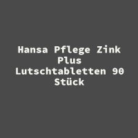 Hansa Pflege Zink Plus Lutschtabletten 90 St&uuml;ck
