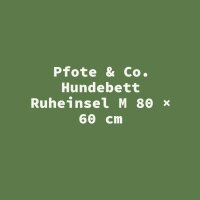 Pfote & Co. Hundebett Ruheinsel M 80 &times; 60 cm
