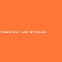 Fantastischer Leder-Briefkasten