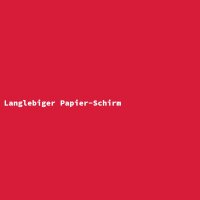 Langlebiger Papier-Schirm