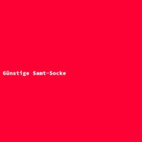 G&uuml;nstige Samt-Socke