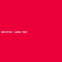 Adretter Leder-Hut