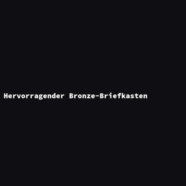 Hervorragender Bronze-Briefkasten