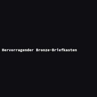 Hervorragender Bronze-Briefkasten