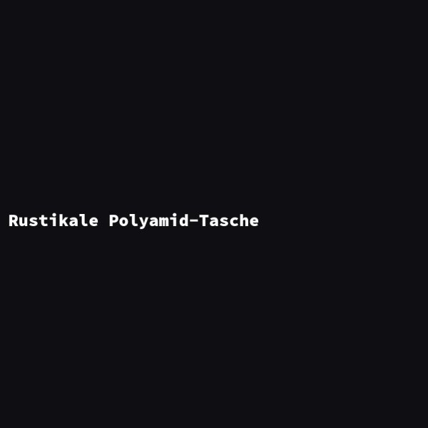 Rustikale Polyamid-Tasche