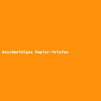 Geschmeidiges Papier-Telefon