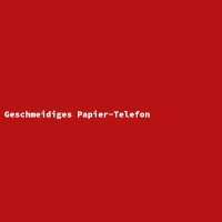 Geschmeidiges Papier-Telefon