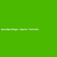 Geschmeidiges Papier-Telefon