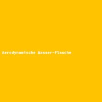Aerodynamische Wasser-Flasche