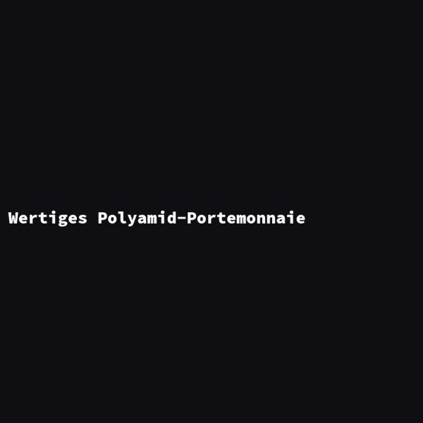 Wertiges Polyamid-Portemonnaie