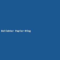 Beliebter Papier-Ring