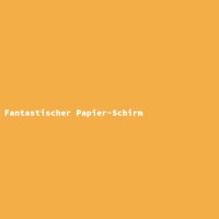 Fantastischer Papier-Schirm