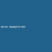 Harter Baumwolle-Hut