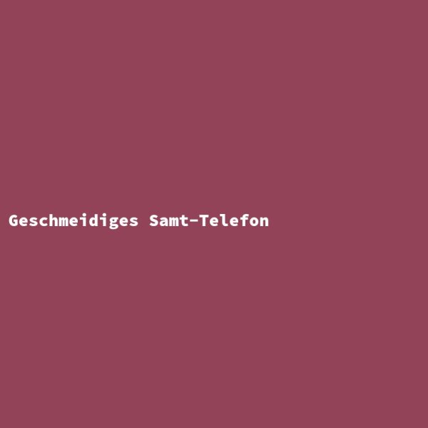 Geschmeidiges Samt-Telefon