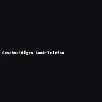 Geschmeidiges Samt-Telefon