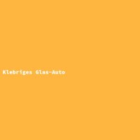 Klebriges Glas-Auto