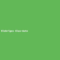 Klebriges Glas-Auto