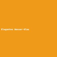 Elegantes Wasser-Glas