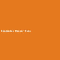 Elegantes Wasser-Glas