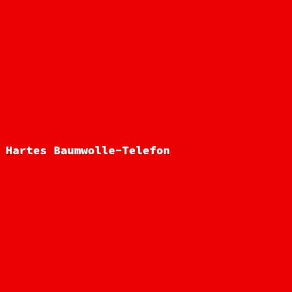Hartes Baumwolle-Telefon