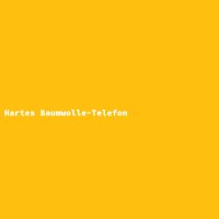 Hartes Baumwolle-Telefon