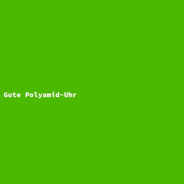 Gute Polyamid-Uhr