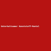 Unterhaltsamer Kunststoff-Mantel