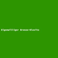 Eigenwilliger Bronze-Klositz