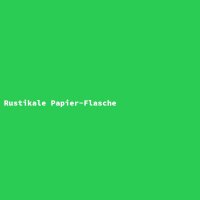 Rustikale Papier-Flasche