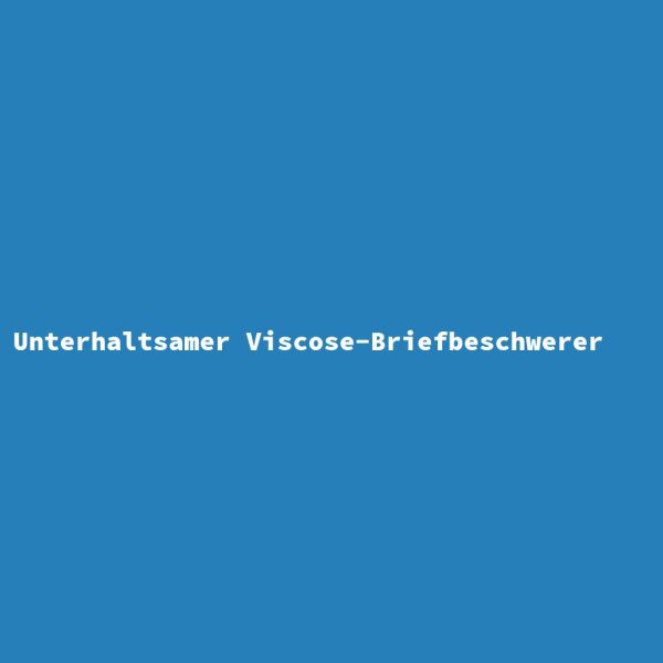 Unterhaltsamer Viscose-Briefbeschwerer