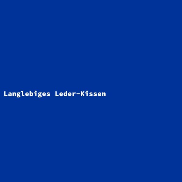 Langlebiges Leder-Kissen