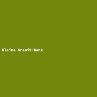 Kleine Granit-Bank