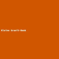 Kleine Granit-Bank