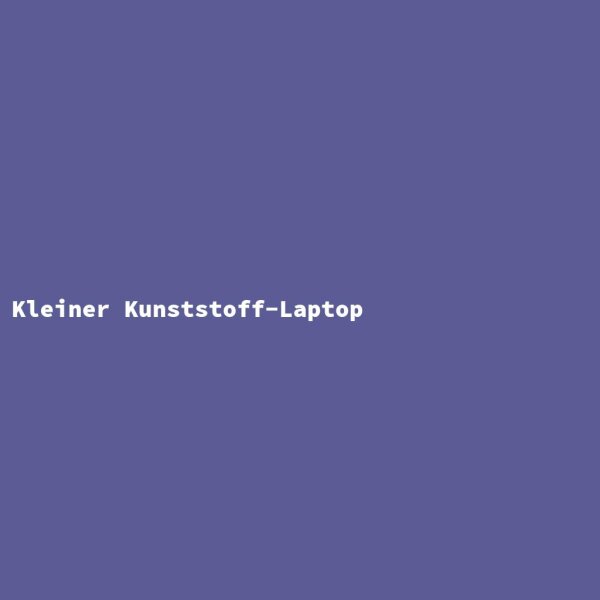 Kleiner Kunststoff-Laptop