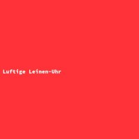 Luftige Leinen-Uhr