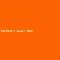 Rustikaler Wasser-Stuhl