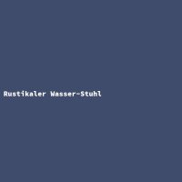 Rustikaler Wasser-Stuhl