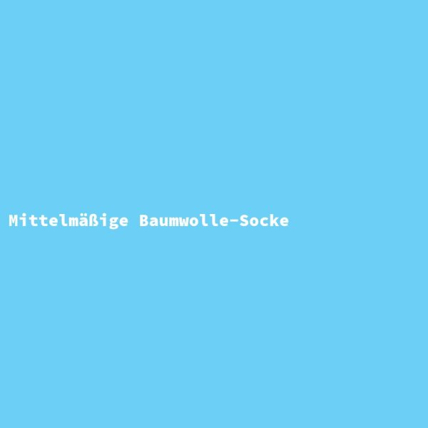 Mittelm&auml;&szlig;ige Baumwolle-Socke