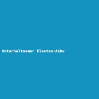 Unterhaltsamer Elastan-Akku