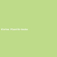 Kleine Plastik-Socke