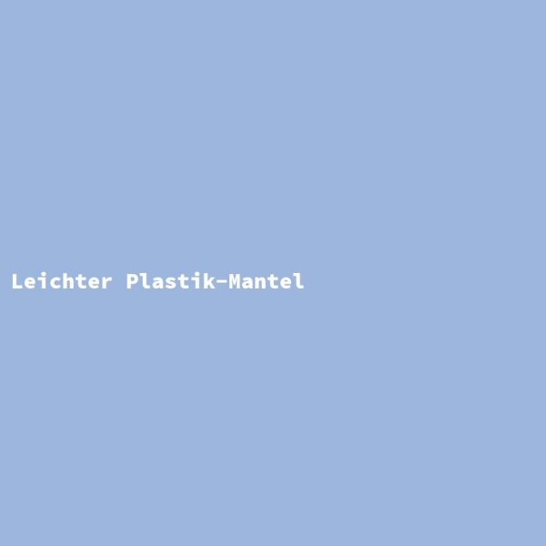 Light Plastic Coat